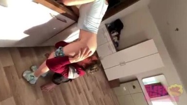 mesum dengan wanita yang sedang masak di dapur