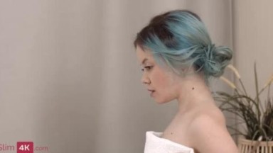 Beautiful teen gets fucked after massage