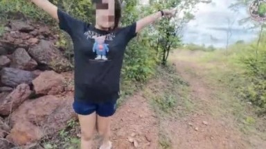 Remaja Thailand Amatir Bercinta di Luar Ruangan - POV Creampie di Alam Audio Thailand