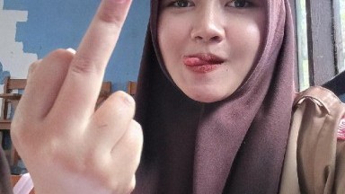 entod dinda lagi pakek hijab yang mentel